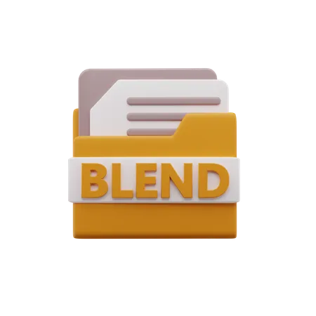 Blend File  3D Icon