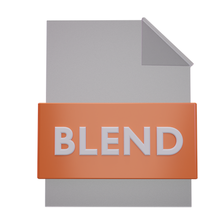 Blend File  3D Icon