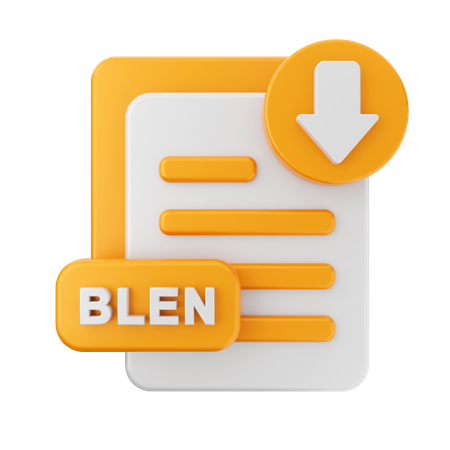 Blend File  3D Icon