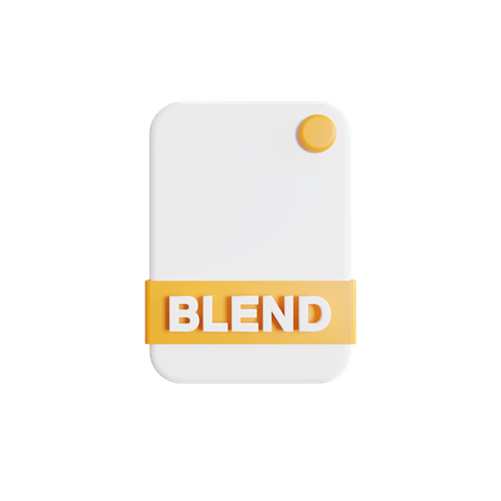 Blend File 3D Icon