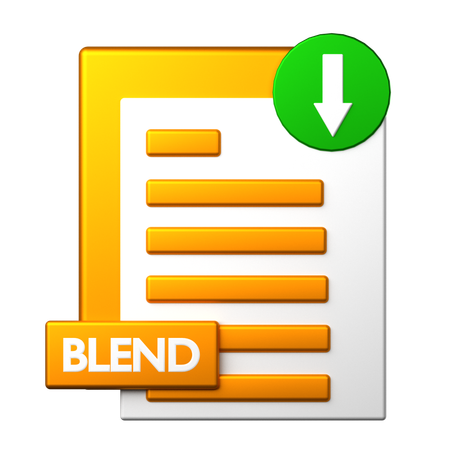 Blend File Download  3D Icon