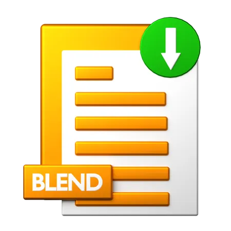 Blend File Download  3D Icon