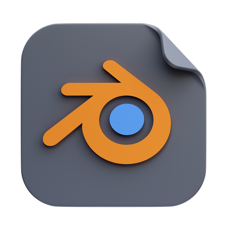 Blender File  3D Icon