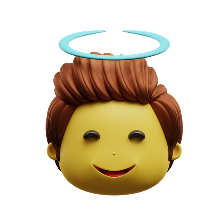 Blessed Face Emoji  3D Icon