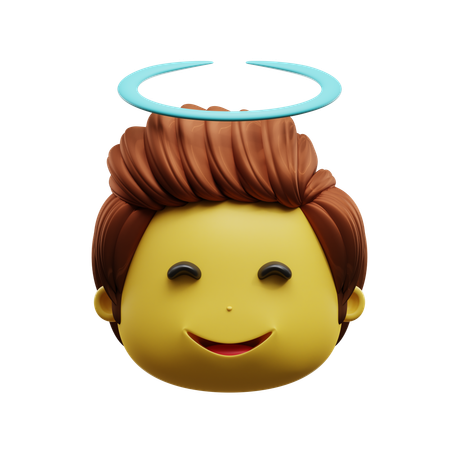 Blessed Face Emoji  3D Icon