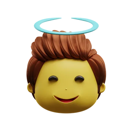 Blessed Face Emoji  3D Icon