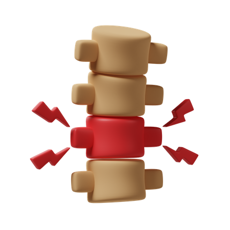 Blessure de la colonne vertebrale  3D Icon