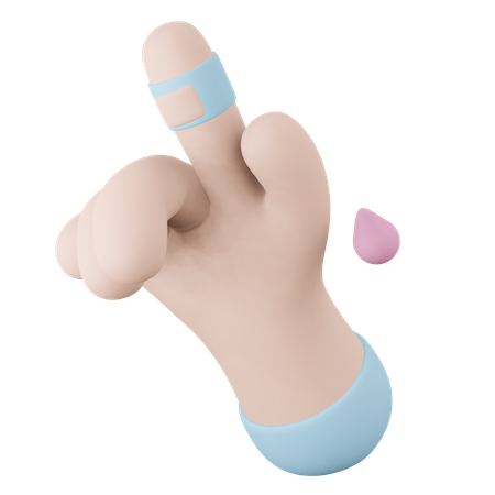 Blessure à la main  3D Icon