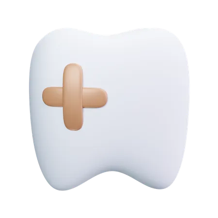 Blessure aux dents  3D Icon