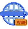 web bleu avec bouton de référencement