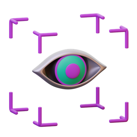 Blickverfolgung  3D Icon