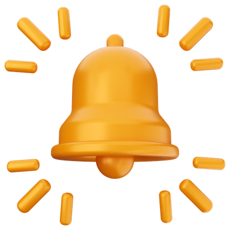 Blink Notification Bell  3D Icon