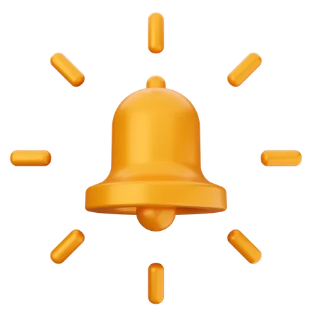 Blink Notification Bell  3D Icon