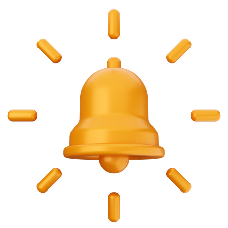 Blink Notification Bell  3D Icon