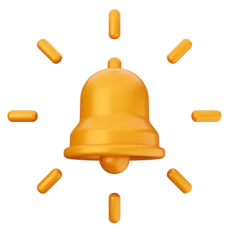 Blink Notification Bell  3D Icon