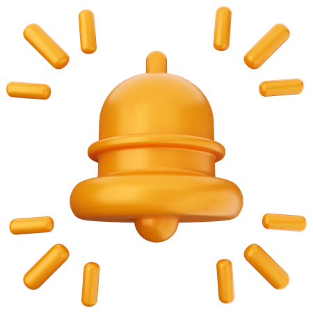 Blink Notification Bell  3D Icon