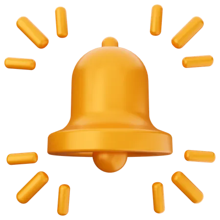 Blink Notification Bell  3D Icon