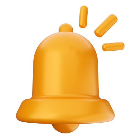 Blink Notification Bell  3D Icon