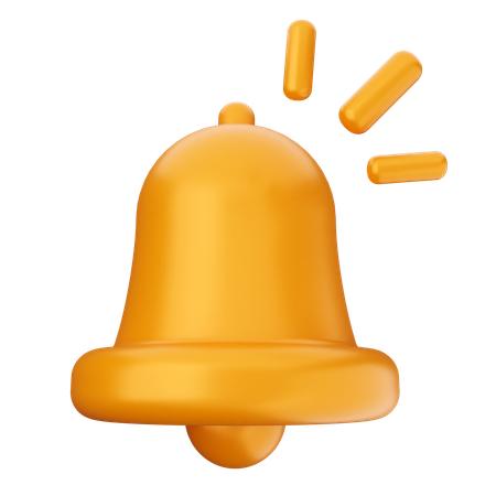 Blink Notification Bell  3D Icon