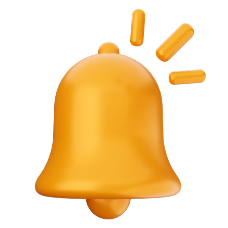 Blink Notification Bell  3D Icon