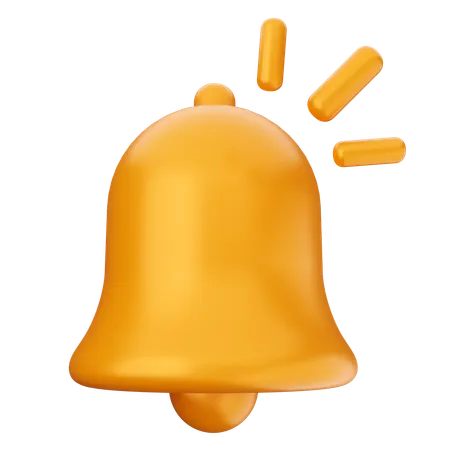 Blink Notification Bell  3D Icon