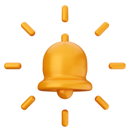 Blink Notification Bell  3D Icon