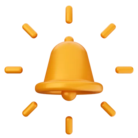 Blink Notification Bell  3D Icon