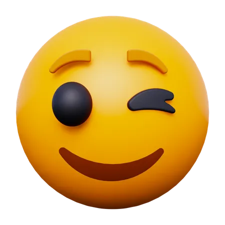 Blinking Emoji  3D Icon