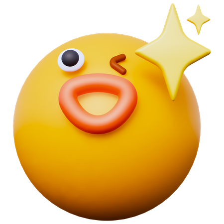 Blinking Emoji  3D Icon