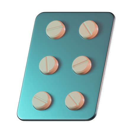 Paquete de medicamentos  3D Icon