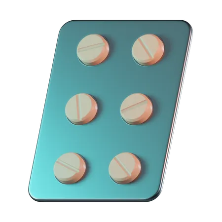 Paquete de medicamentos  3D Icon