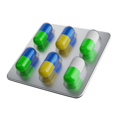 Ampolla de pastillas  3D Icon