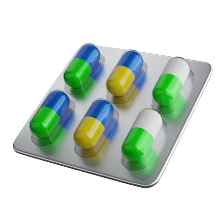 Ampolla de pastillas  3D Icon