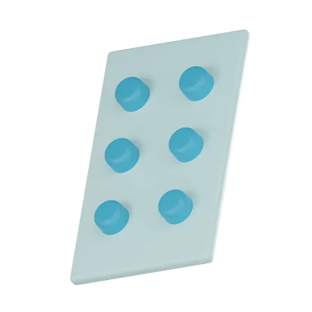Blister Pack Icon To Represent Medication Prescription Drugs And Health Supplements In Your Digital Projects 3 D Render 3D Icon
