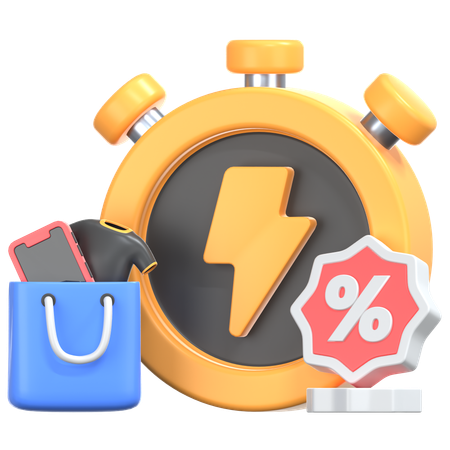 Blitzverkauf mit Timer  3D Icon