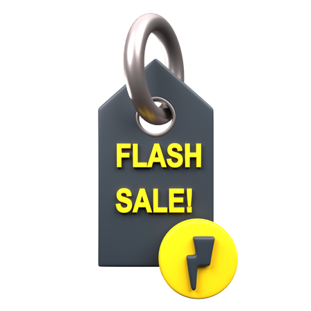 Flash-Sale-Tag  3D Icon