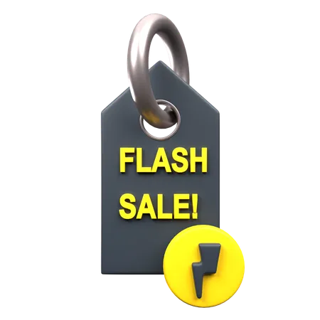 Flash-Sale-Tag  3D Icon