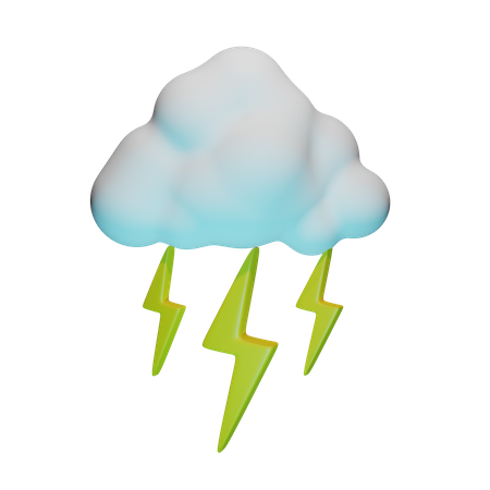 Blitzwetter  3D Icon