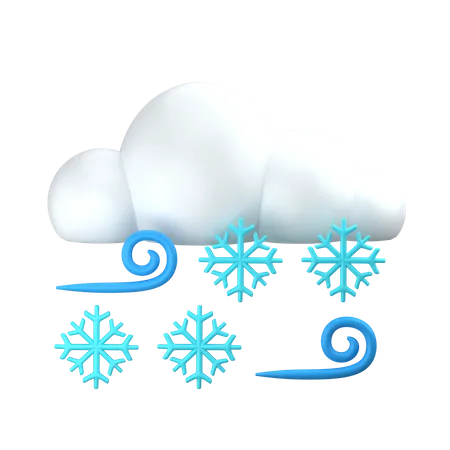 Blizzard 3 D Weather Icon 3D Icon