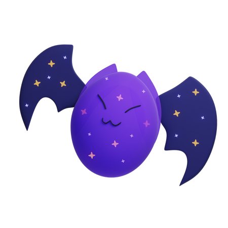 Blob Bat  3D Illustration