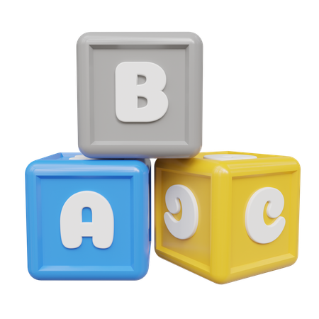 Bloc abc  3D Icon