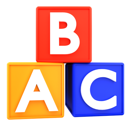 Bloc abc  3D Icon