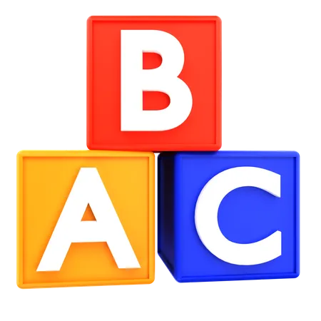 Bloc abc  3D Icon