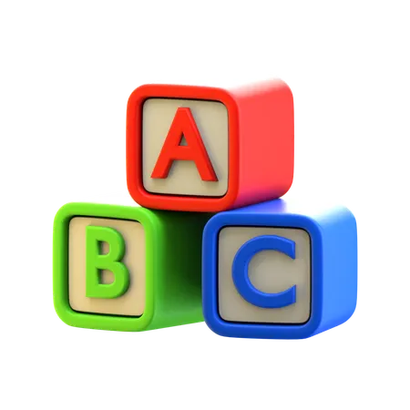 Bloc alphabétique  3D Icon