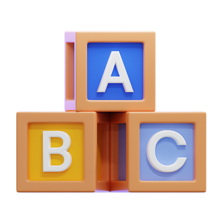 Bloc alphabétique  3D Icon