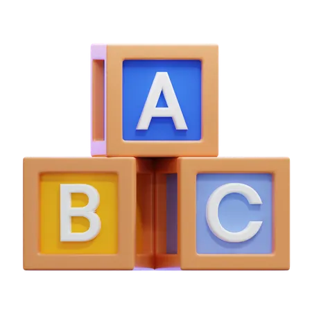 Bloc alphabétique  3D Icon