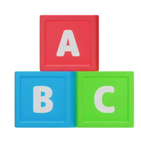 Bloc alphabétique  3D Icon