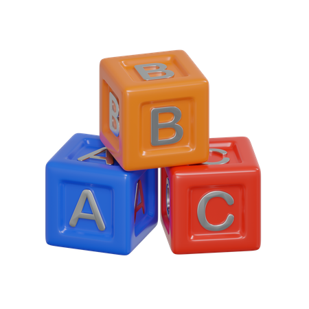 Bloc alphabétique  3D Icon