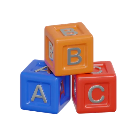 Bloc alphabétique  3D Icon