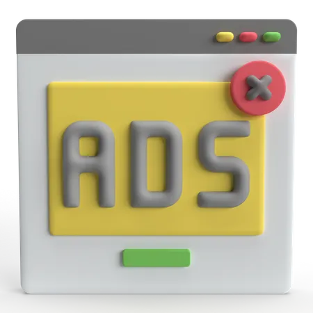 Blocage AD  3D Icon